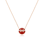 [Demi jewelry]JEUX DE ROSE GOLD DIAMOND NECKLACE