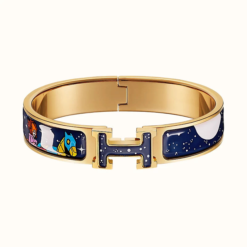 [Demi jewelry]H STAR AND MOON BRACELET 12MM