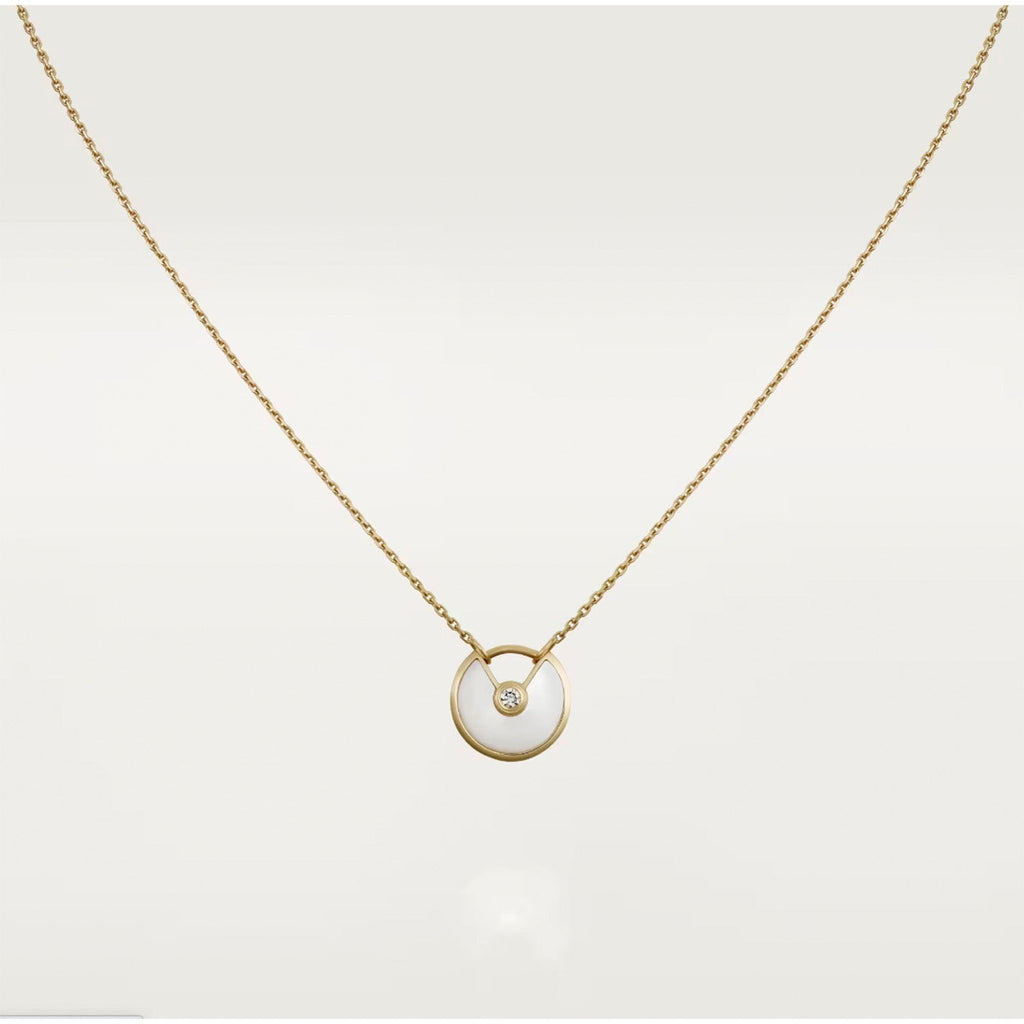 [Demi jewelry]AMULETTE ROSE GOLD MOP NECKLACE