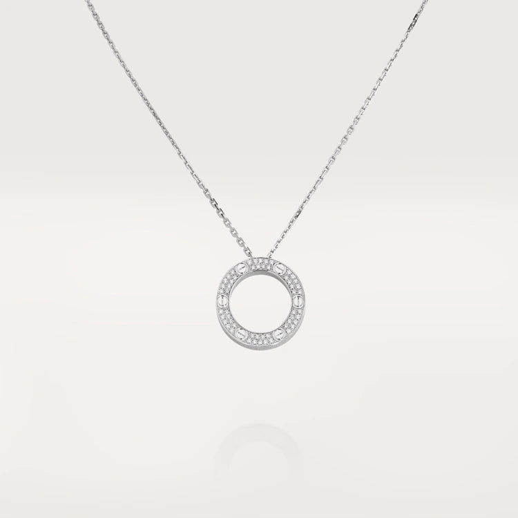 [Demi jewelry]LOVE NECKLACE ADJUSTABLE SILVER