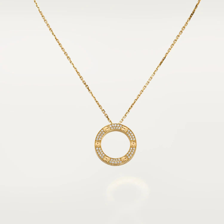 [Demi jewelry]LOVE NECKLACE ADJUSTABLE ROSE GOLD