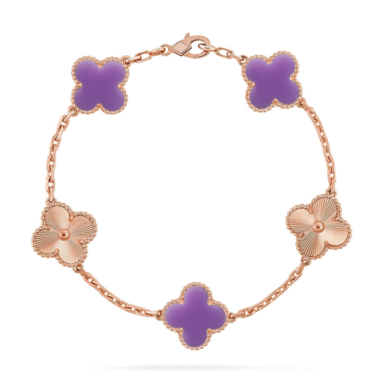 [Demi jewelry]CLOVER 5 MOTIF LIGHT PURPLE BRACELET COLLECTION-new