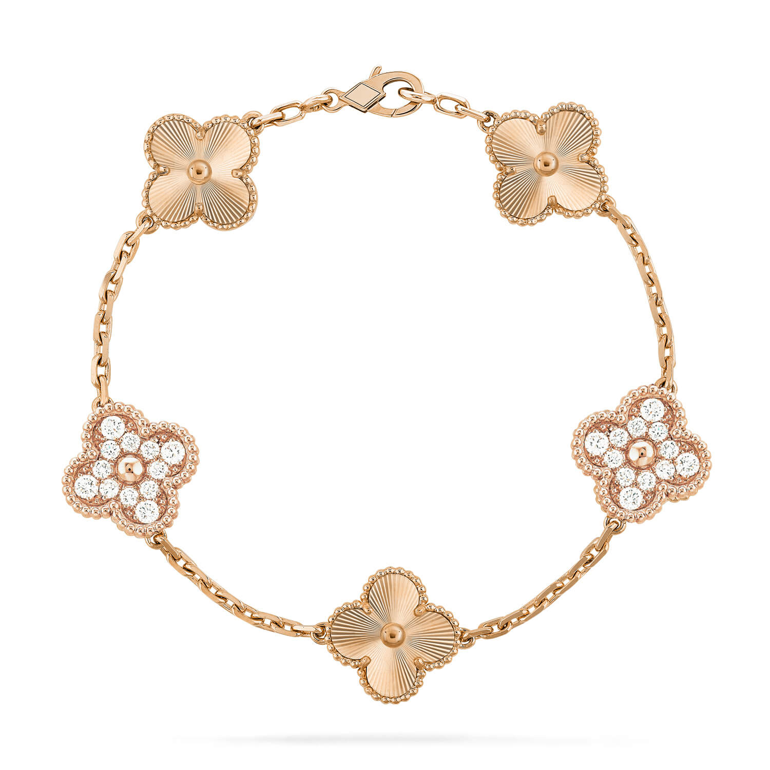 [Demi jewelry] CLOVER 5 MOTIF LASER BRACELET COLLECTION