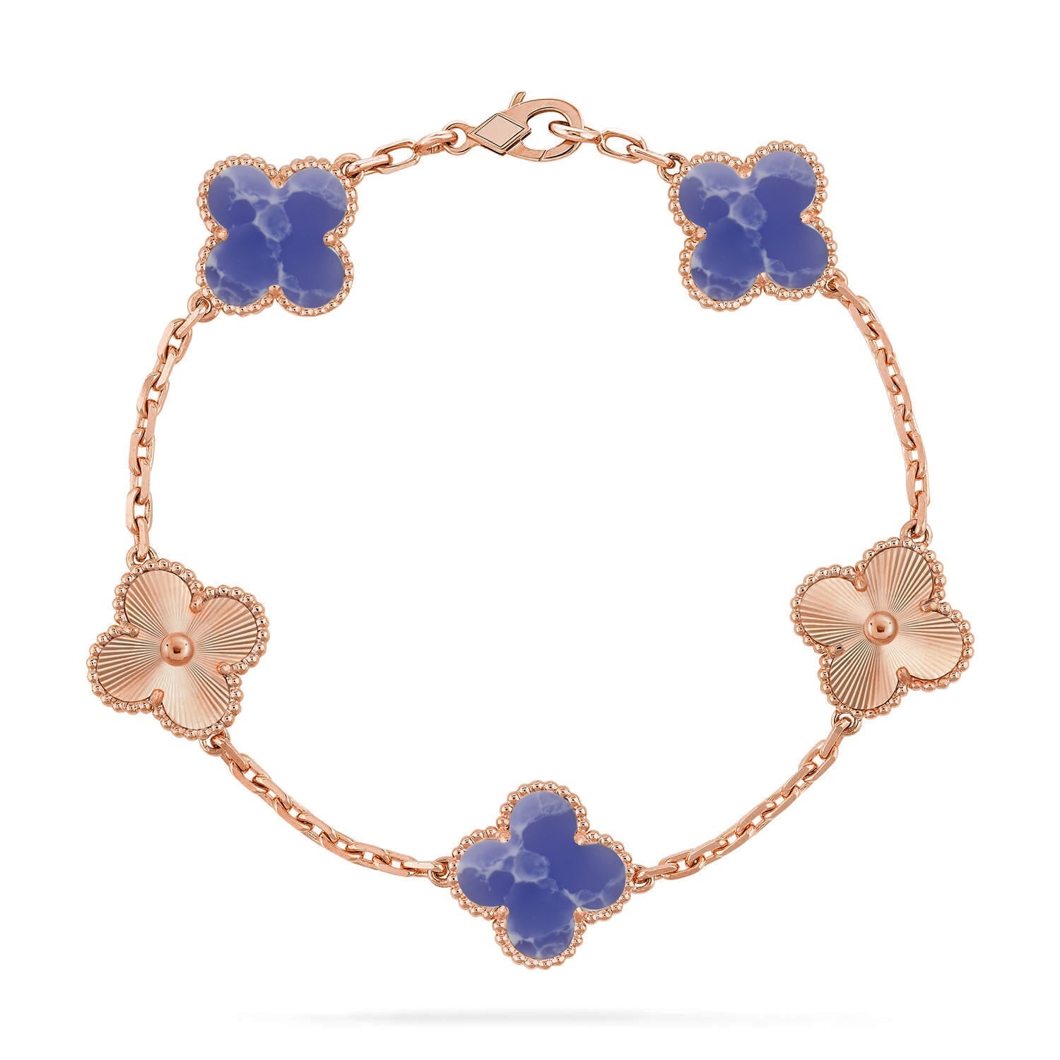 [Demi jewelry]CLOVER 5 MOTIF BLUE VEINS BRACELET COLLECTION-new