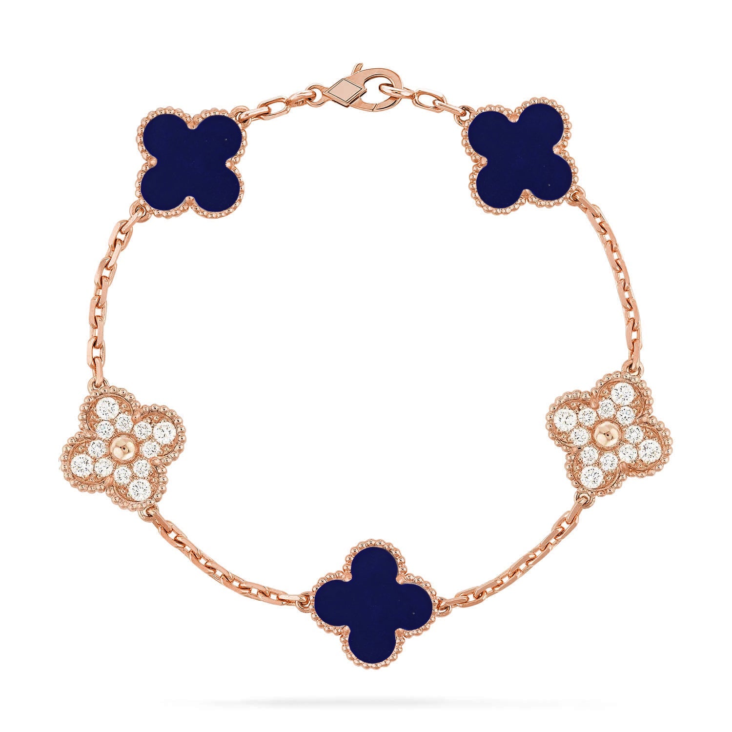 [Demi jewelry]CLOVER 5 MOTIF LAPIS LAZULI BRACELET COLLECTION