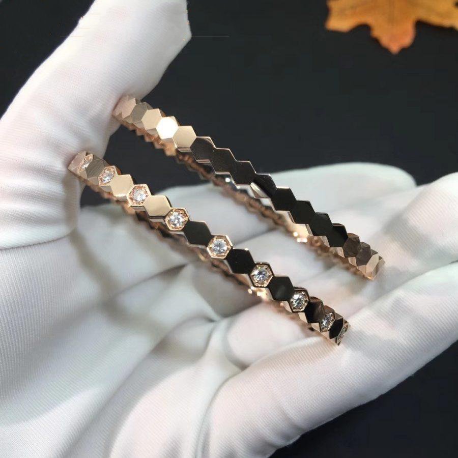 [Demi jewelry]BEE LOVE PINK GOLD DIAMOND BRACELET