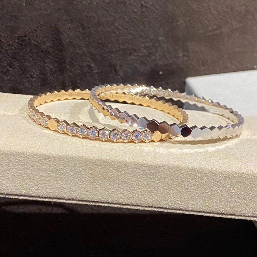 [Demi jewelry]BEE LOVE GOLD BRACELET FULL DIAMOND