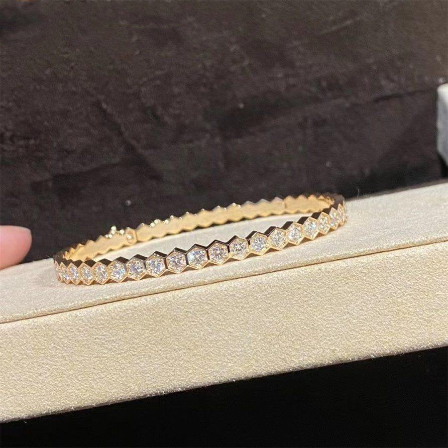[Demi jewelry]BEE LOVE GOLD BRACELET FULL DIAMOND