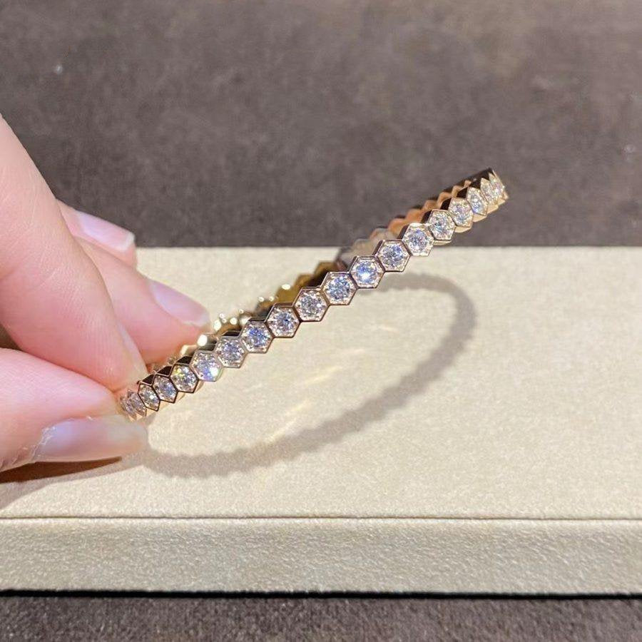 [Demi jewelry]BEE LOVE GOLD BRACELET FULL DIAMOND