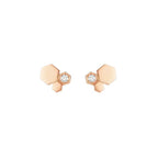[Demi jewelry]BEE LOVE PINK GOLD DIAMOND EARRINGS