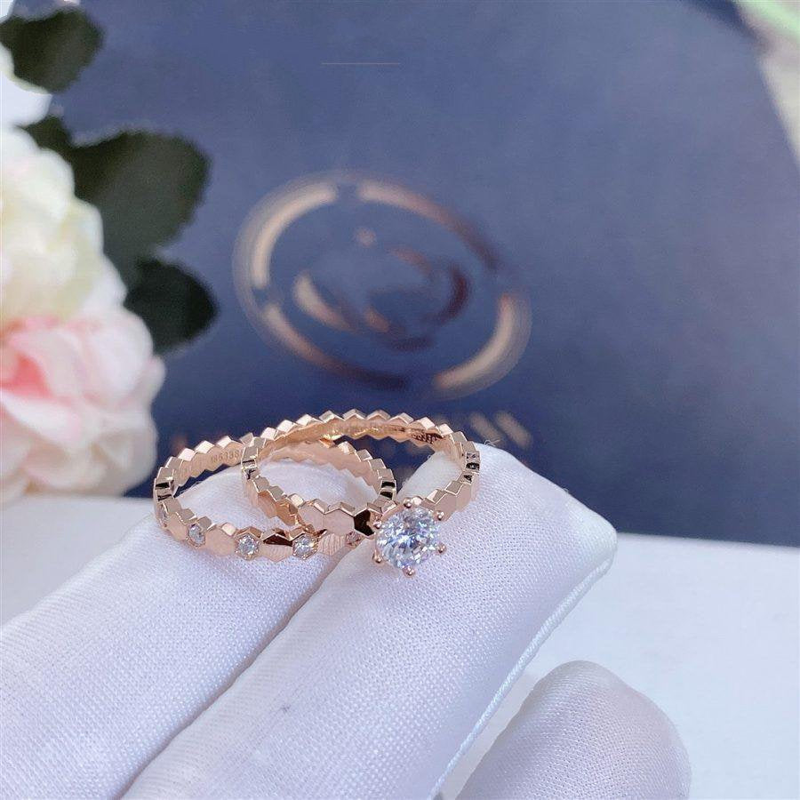 [Demi jewelry]BEE LOVE RING PINK GOLD 1 DIAMOND