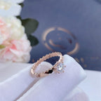 [Demi jewelry]BEE LOVE RING PINK GOLD 1 DIAMOND