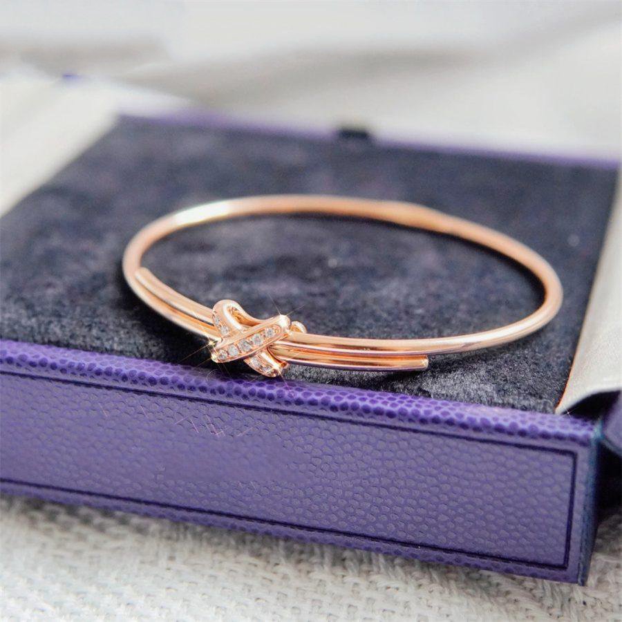 [Demi jewelry]JEUX DE BRACELET PINK GOLD DIAMONDS