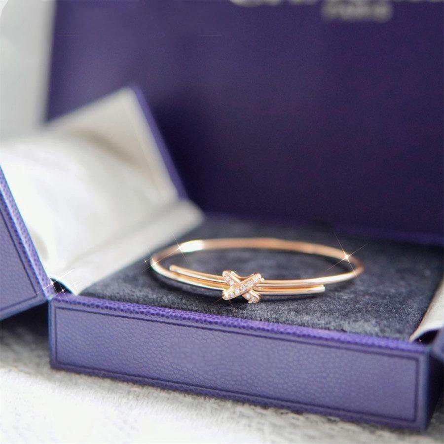 [Demi jewelry]JEUX DE BRACELET PINK GOLD DIAMONDS