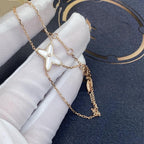 [Demi jewelry]JEUX BRACELET WHITE MOP PINK GOLD 1 DIAMOND