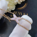 [Demi jewelry]JEUX BRACELET PINK MOP PINK GOLD 1 DIAMOND