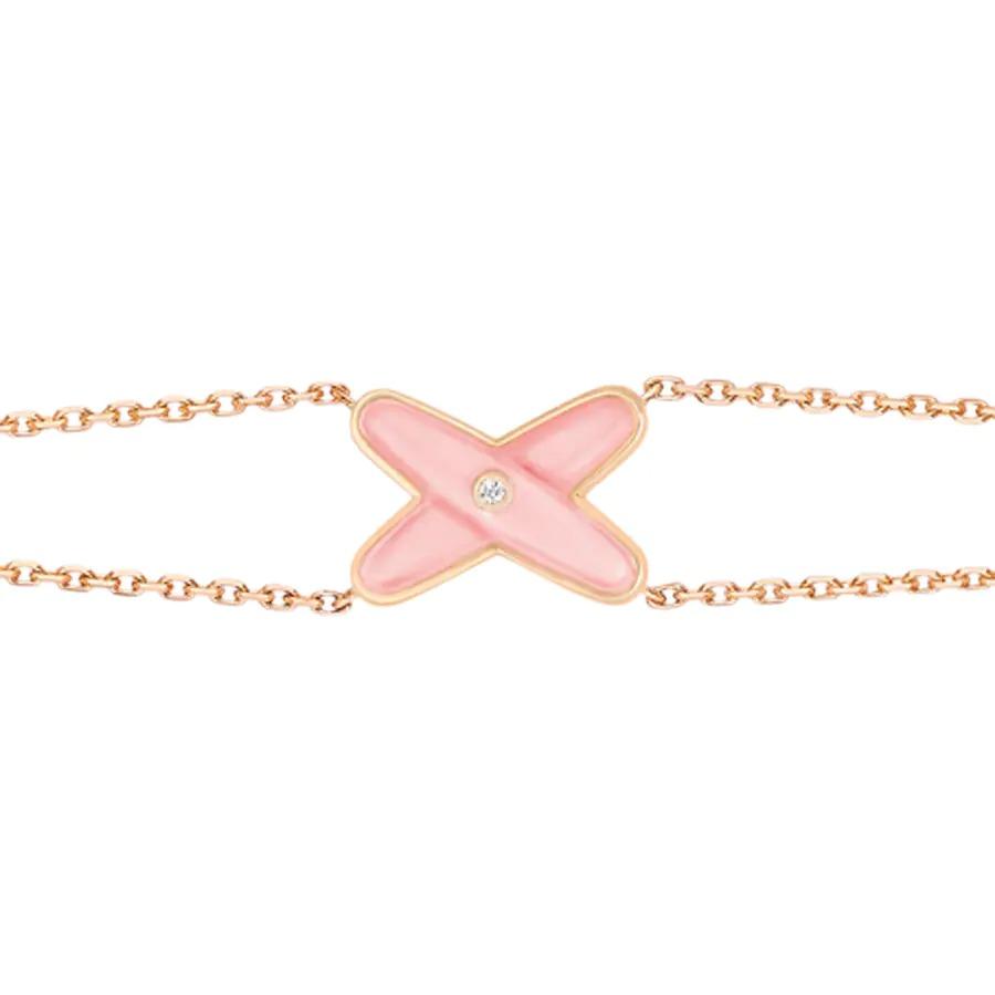 [Demi jewelry]JEUX BRACELET PINK MOP PINK GOLD 1 DIAMOND