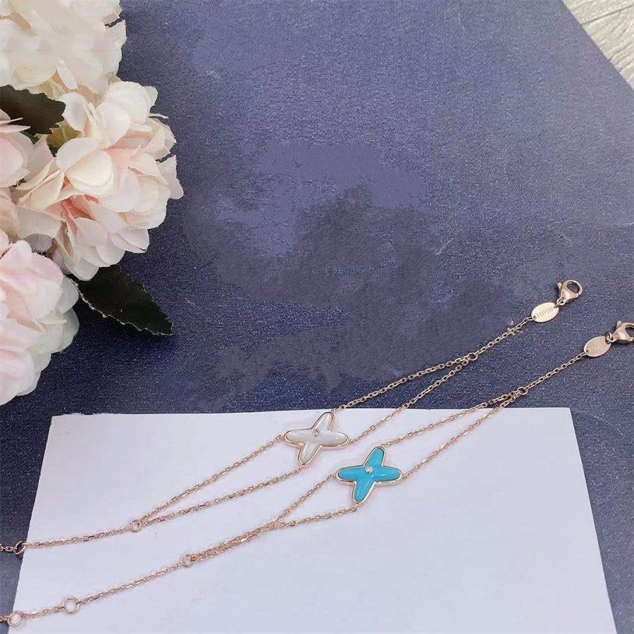 [Demi jewelry]JEUX BRACELET TURQUOISE PINK GOLD 1 DIAMOND