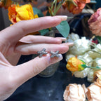 [Demi jewelry]JEUX DE SILVER DIAMOND EARRINGS