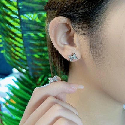[Mystic]JEUX DE SILVER DIAMOND EARRINGS
