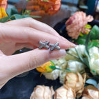 [Demi jewelry]JEUX DE SILVER DIAMOND EARRINGS