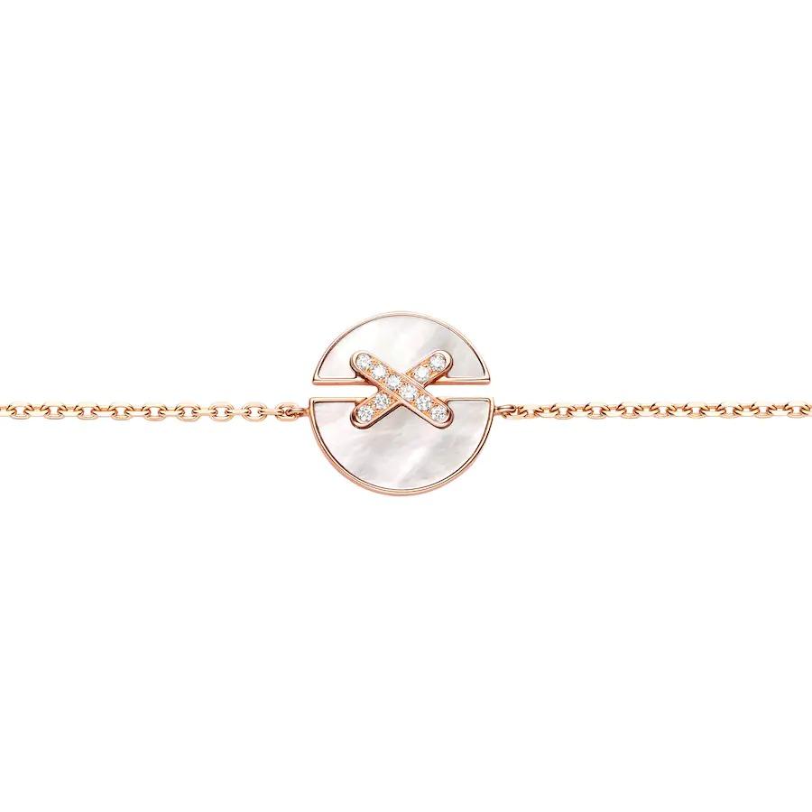 [Demi jewelry]JEUX DE BRACELET MOP PINK GOLD DIAMONDS