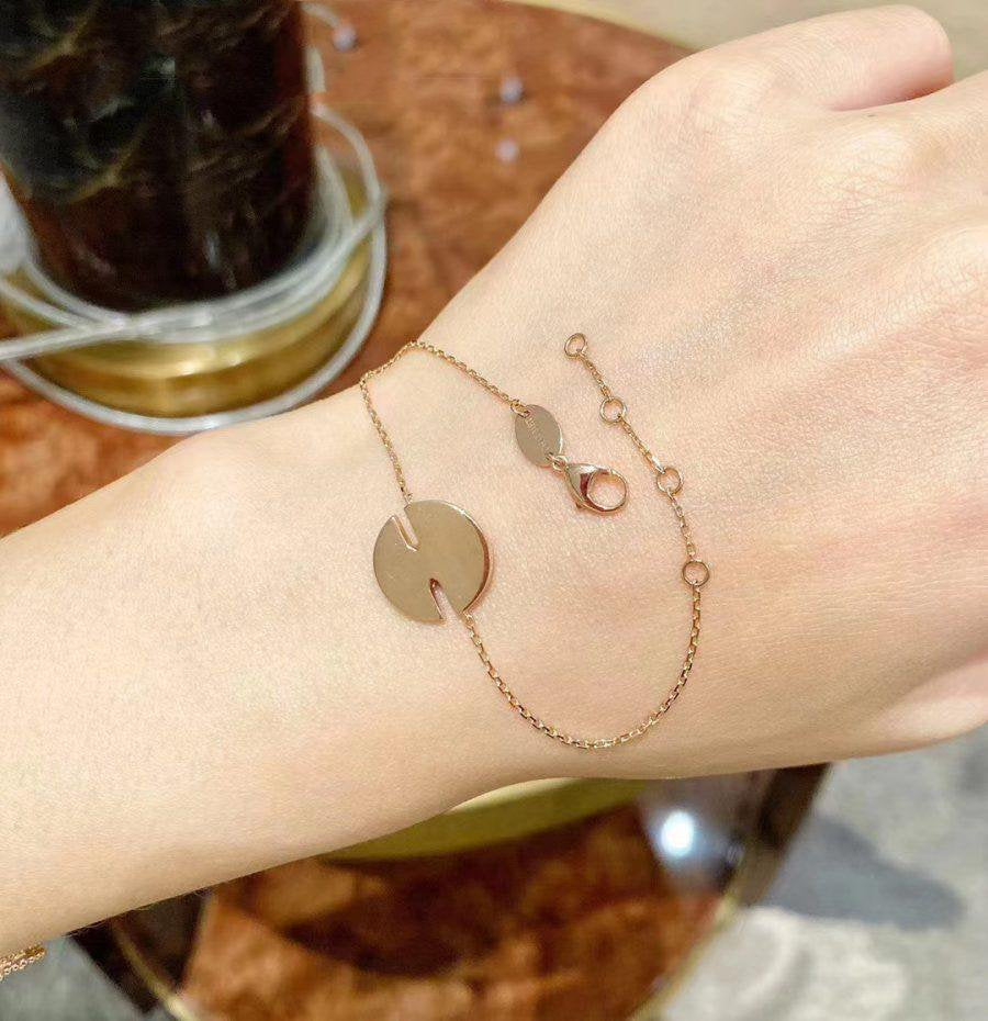 [Demi jewelry]JEUX DE BRACELET MOP PINK GOLD DIAMONDS