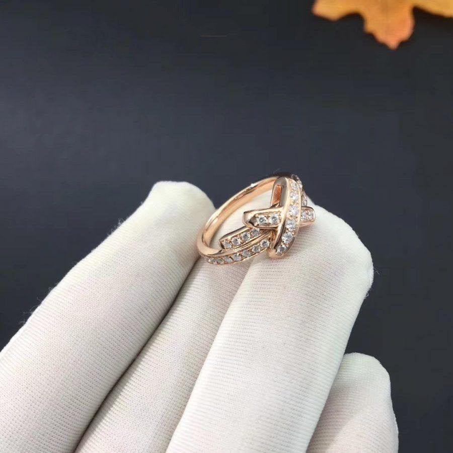 [Demi jewelry]JEUX DE RING PINK GOLD DIAMOND