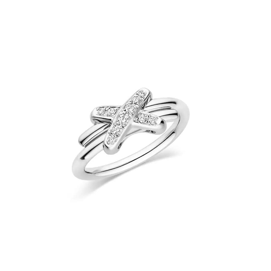[Demi jewelry]JEUX DE SILVER DIAMOND RING