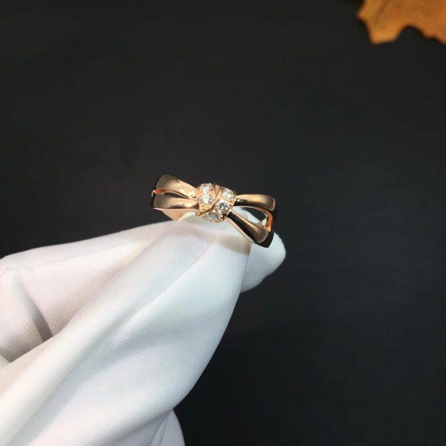 [Demi jewelry]LIENS RING PINK GOLD DIAMOND