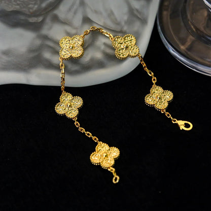 [Mystic]CLOVER 5 MOTIFS BRONZING BRACELET