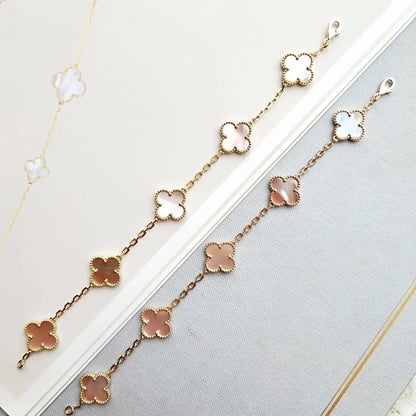 [Mystic] CLOVER 5 MOTIFS  PINK MOP BRACELET COLLECTION