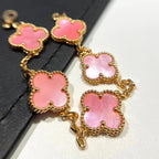 [Demi jewelry] CLOVER 5 MOTIFS  PINK MOP BRACELET COLLECTION