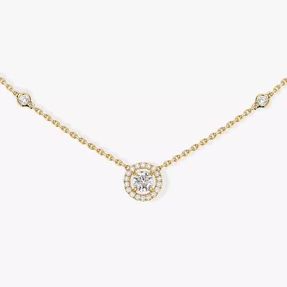 [Mystic ]Diamond Necklace 0,20ct Brilliant Shape Joy