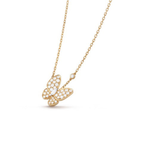 [Demi jewelry]BUTTERFLY DIAMOND NECKLACE
