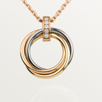 [Demi jewelry]TRINITY NECKLACE GOLD  DIAMONDS