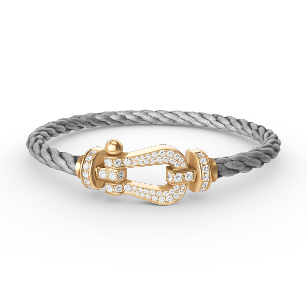[Demi jewelry]FORCE LARGE HORSESHOE FULL DIAMOND BRACELET GOLD