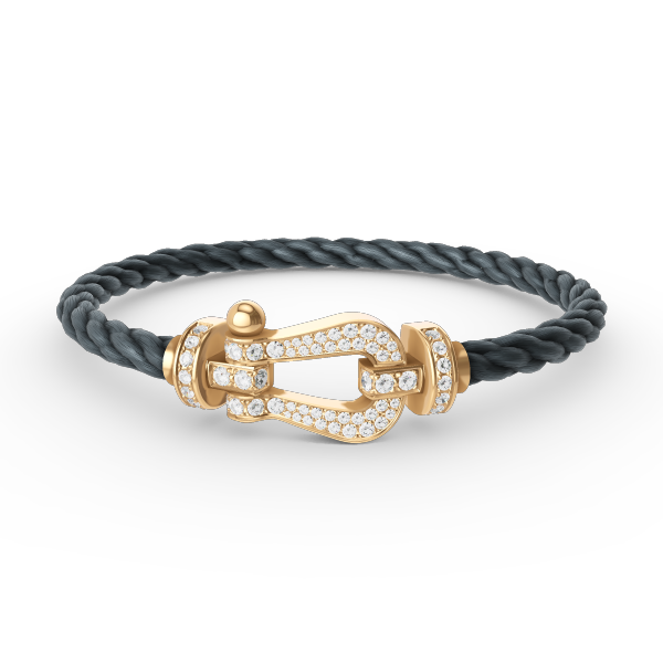 [Demi jewelry]FORCE LARGE HORSESHOE FULL DIAMOND BRACELET GOLD