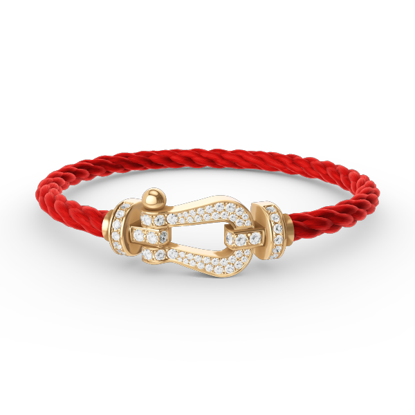 [Demi jewelry]FORCE LARGE HORSESHOE FULL DIAMOND BRACELET GOLD