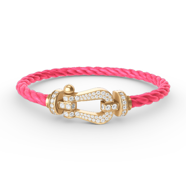 [Demi jewelry]FORCE LARGE HORSESHOE FULL DIAMOND BRACELET GOLD