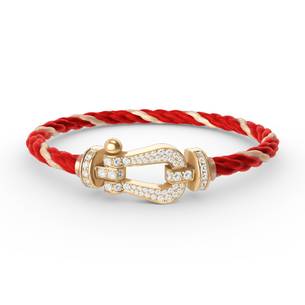 [Demi jewelry]FORCE LARGE HORSESHOE FULL DIAMOND BRACELET GOLD