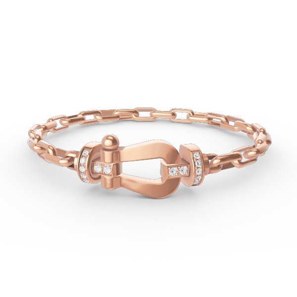[Demi jewelry]FORCE LARGE HORSESHOE CLASP  METAL BRACELET