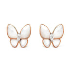 [Demi jewelry]BUTTERFLY MOP DIAMOND EARRINGS