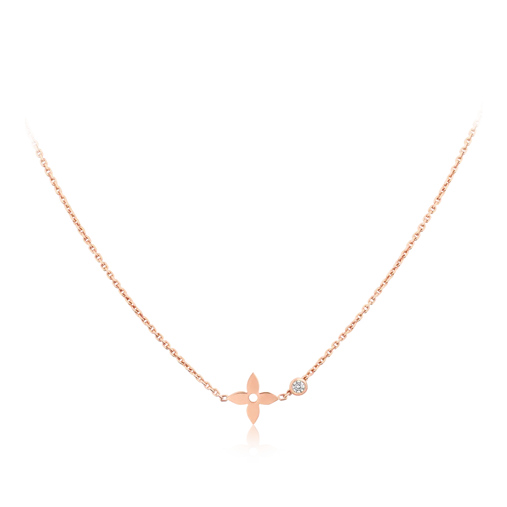 [Demi jewelry]BLOSSOM PENDANT PINK GOLD AND DIAMOND