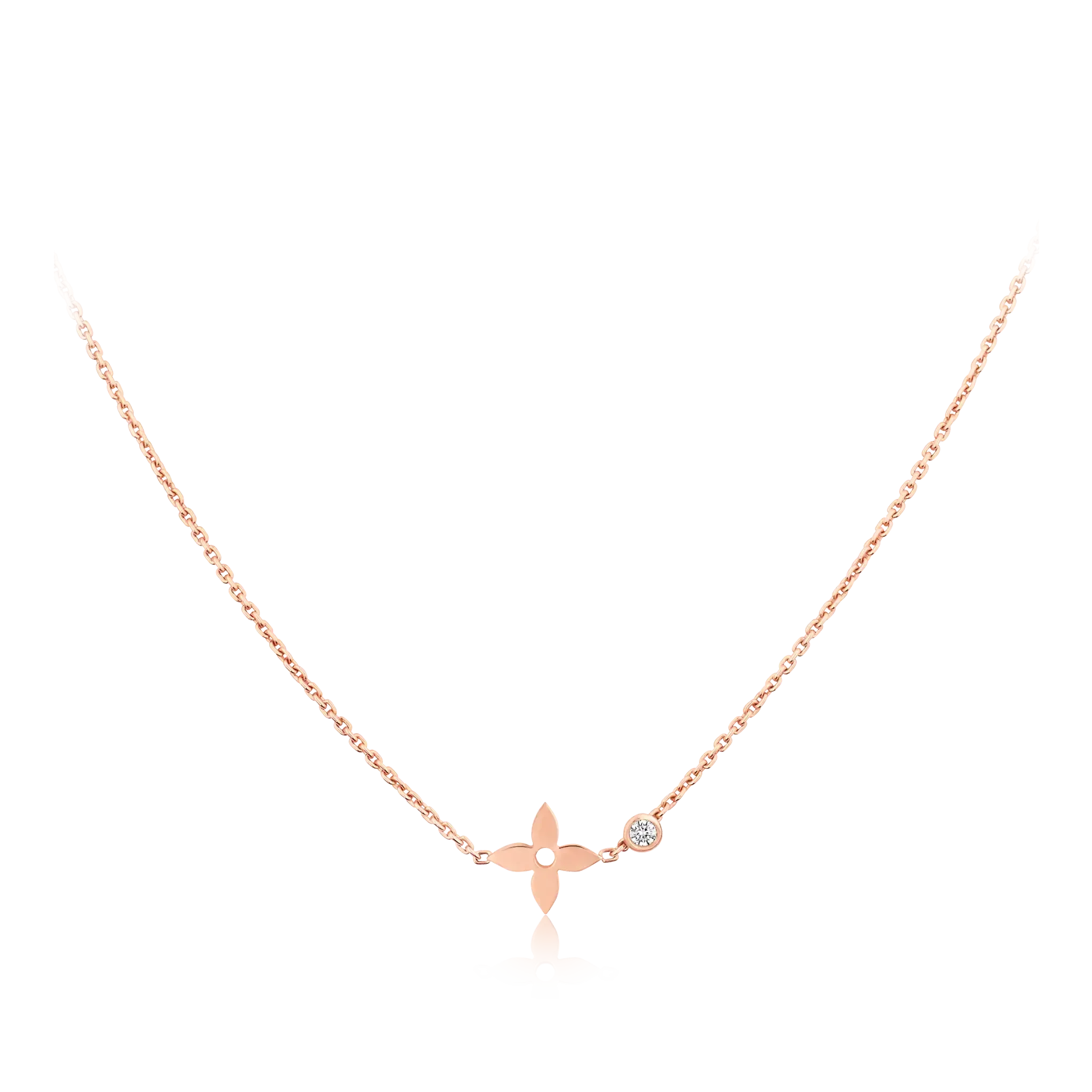 [Demi jewelry]BLOSSOM PENDANT PINK GOLD AND DIAMOND