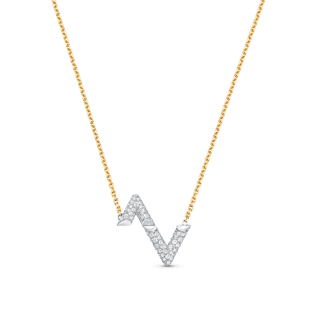 [Demi jewelry]VOLT SILVER DIAMOND PEDANT NECKLACE