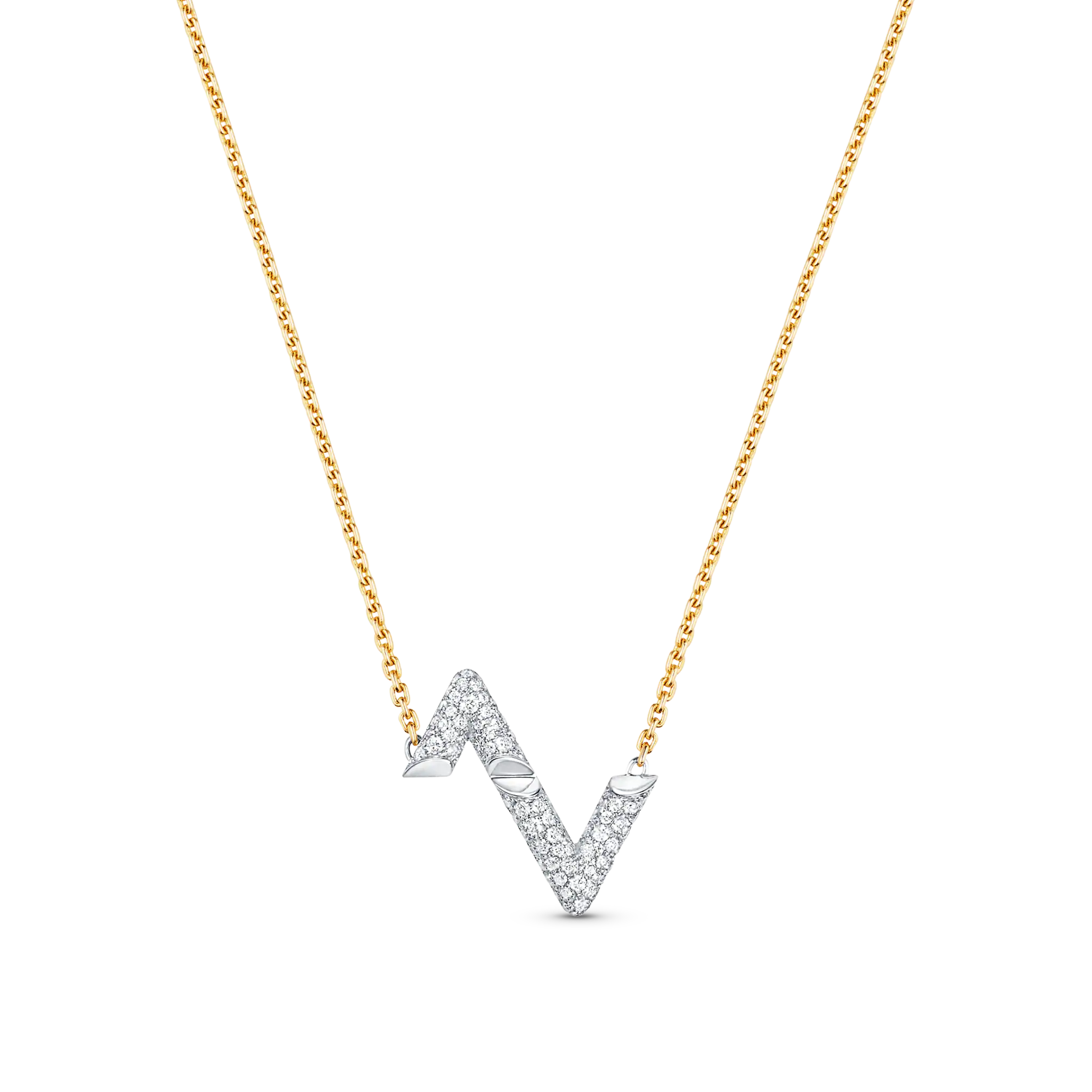 [Demi jewelry]VOLT SILVER DIAMOND PEDANT NECKLACE