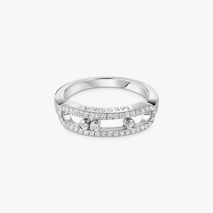 [Mystic ] Baby Move Gold Diamond Pave_ Ring