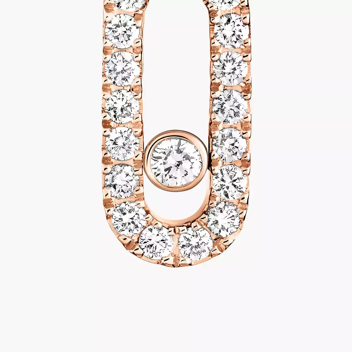 [Mystic ]Move Uno Single Diamond Hoop Earring