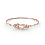 [Demi jewelry]FORCE  HORSESHOE  DIAMOND TENNIS BRACELET